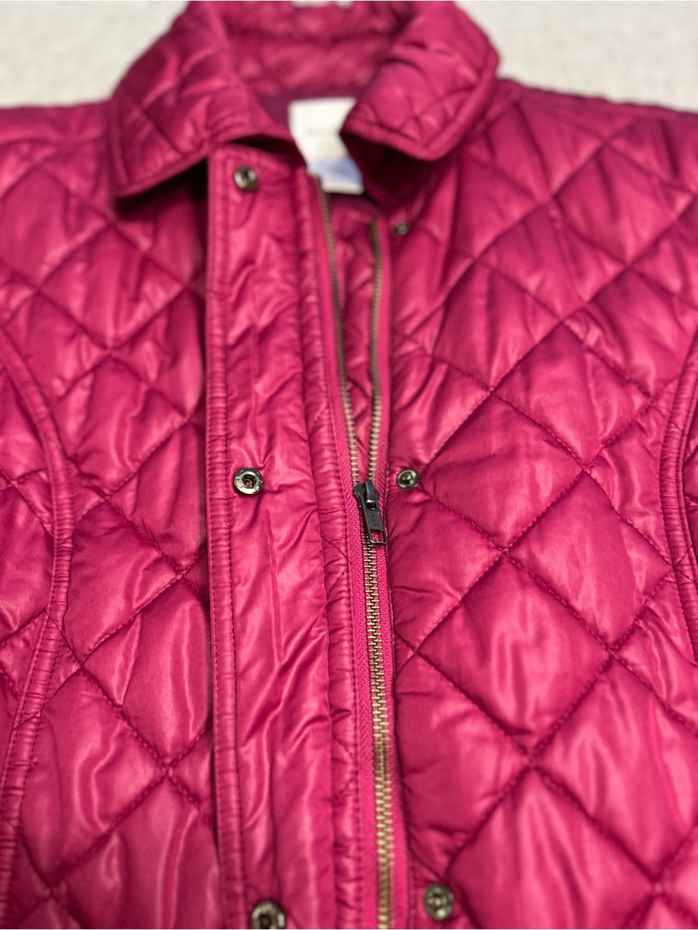 Quilted Belted Jacket - Raspberry - Picture 5 of 5
